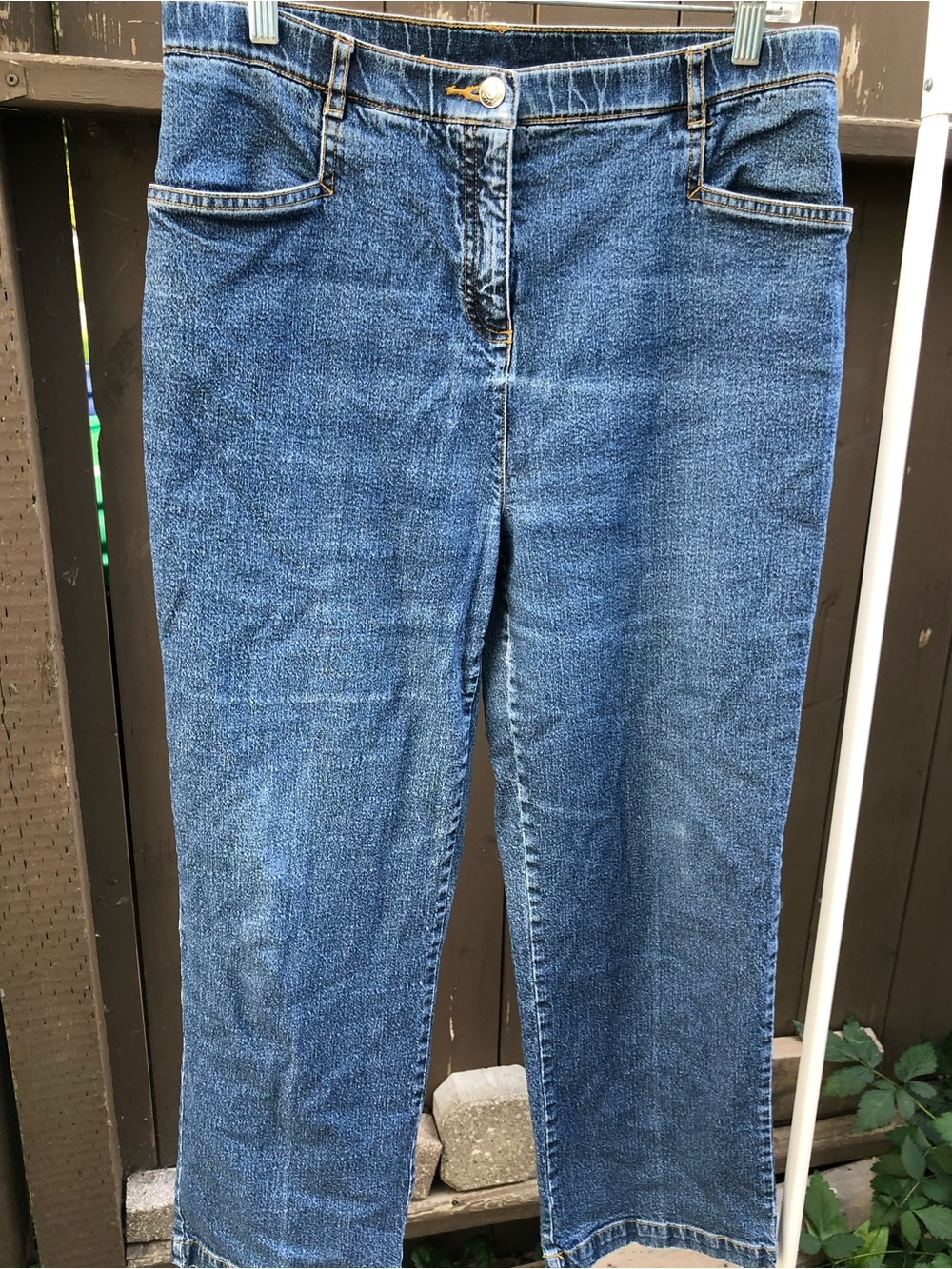 Y2K Straight Leg Penmans Petite Stretch Classic Blue Denim Jeans High Waisted